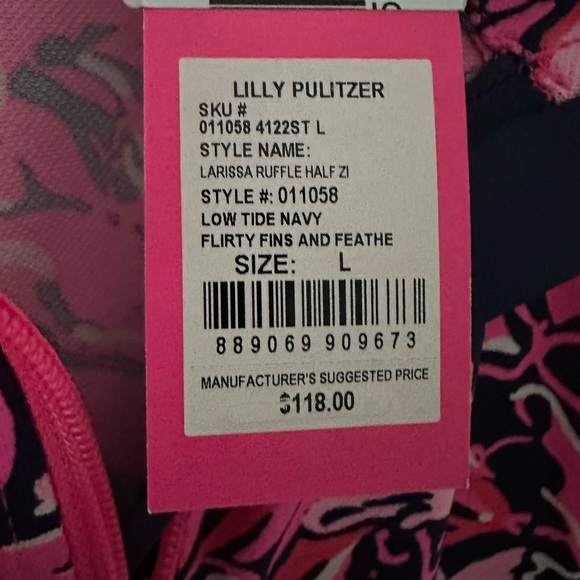 Lilly Pulitzer athleisure: Larissa Half Zip NWT - Picture 6 of 6